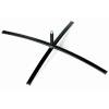 Beach Flag Alu Wind Komplet "Nowy", niebieski, niemiecki Cross-Base - 66
