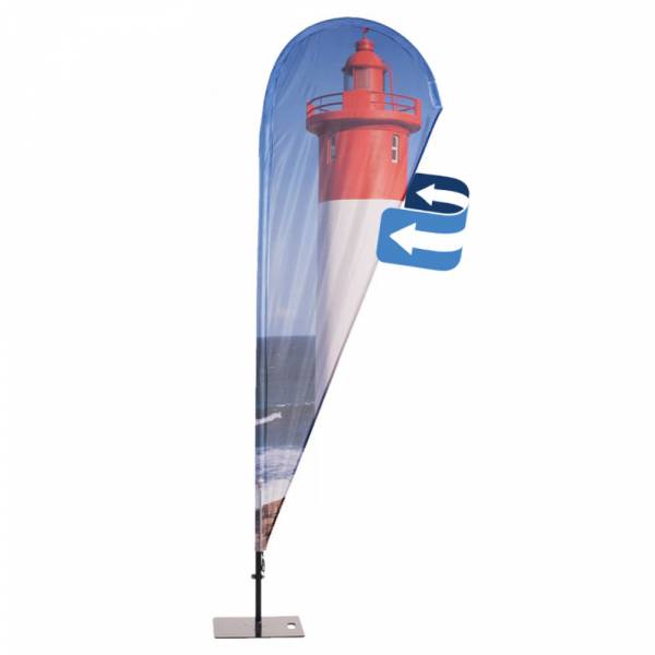 Grafika dwustronna do flag plażowych Alu Drop 105 x 325