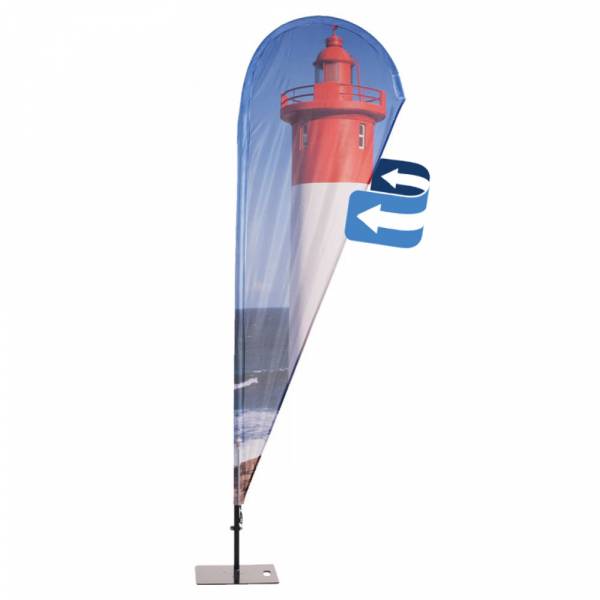 Grafika dwustronna do flag plażowych Alu Drop 124 x 425