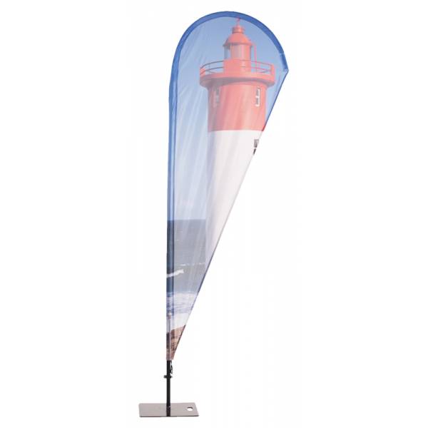 Wydruk do flagi plażowej Alu Drop 235cm w kształcie kropli