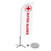 Beach Flag Alu Wind Kompletny Zestaw "Pierwsza pomoc", holenderski Cross-Base - 3