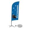 Beach Flag Alu Wind Kompletny Zestaw "Opony zimowe", holenderski Cross-Base - 2