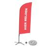 Beach Flag Alu Wind Set 310 With Water Tank Design Sign In Here - 9