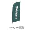 Beach Flag Alu Wind Set 310 With Water Tank Design Entrance - 3