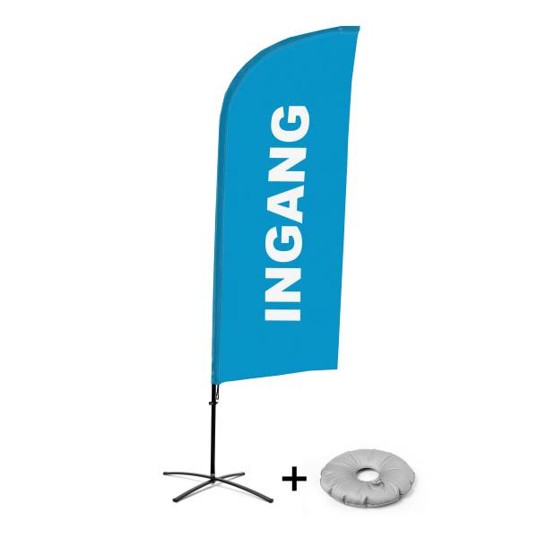 Beach Flag Alu Wind Set 310 With Water Tank Design Entrance