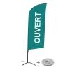 Beach Flag Alu Wind Set 310 With Water Tank Design Open - 1