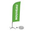 Beach Flag Alu Wind Komplet "Nowy", zielony, holenderski - 3