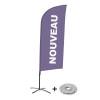 Beach Flag Alu Wind Komplet "Nowy", turkusowy, holenderski - 4