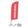 Beach Flag Alu Wind Komplet "Nowy", fioletowy, angielski ECO - 5