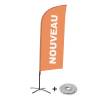 Beach Flag Alu Wind Komplet "Nowy", niebieski, niemiecki ECO - 6