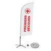 Beach Flag Alu Wind Kompletny Zestaw "Pierwsza pomoc", holenderski ECO - 1