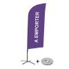 Beach Flag Alu Wind Kompletny Zestaw "Na wynos", fioletowy Cross-Base - 5