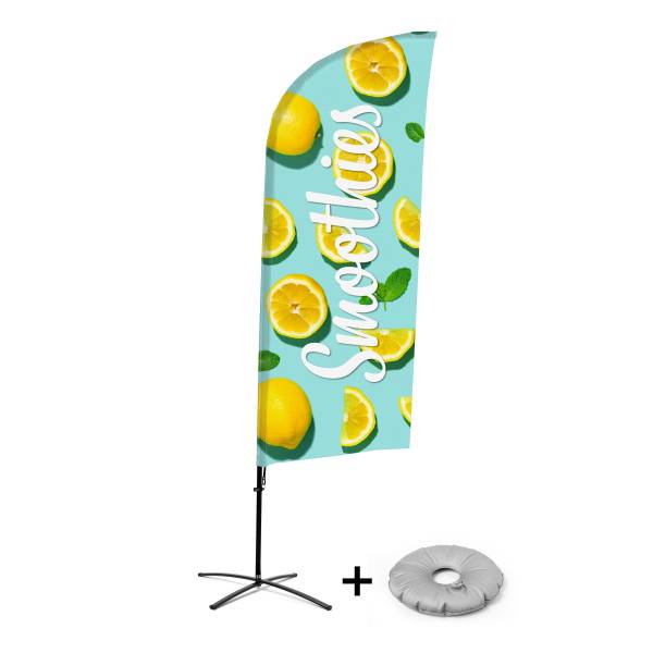 Flaga plażowa Alu Wind - motyw Smoothies