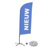 Beach Flag Alu Wind Komplet "Nowy", czerwony, angielski ECO - 9