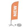 Beach Flag Alu Wind Komplet "Nowy", niebieski, niemiecki ECO - 22