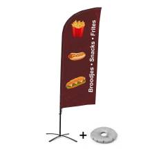 Flaga plażowa Alu Wind - motyw Przekąski