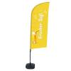 Beach Flag Alu Wind Kompletny Zestaw "Świeży Sok", holenderski ECO - 4