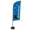 Beach Flag Alu Wind Kompletny Zestaw "Opony zimowe", francuski Cross-Base - 4