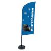 Beach Flag Alu Wind Kompletny Zestaw "Opony zimowe", niemiecki Cross-Base - 5