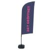 Beach Flag Alu Wind Kompletny Zestaw "Otwarty 24/7", niemiecki Cross-Base - 5