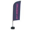 Beach Flag Alu Wind Kompletny Zestaw "Otwarty 24/7", francuski - 6