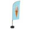Beach Flag Alu Wind Kompletny Zestaw "Lody" - 0