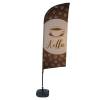 Beach Flag Alu Wind Set 310 With Water Tank Design Coffee - 8