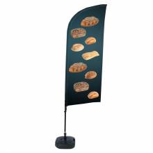 Flaga plażowa Alu Wind - motyw chleba