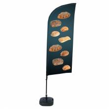 Beach Flag Alu Wind Set 310 With Water Tank Design Bread