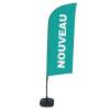 Beach Flag Alu Wind Komplet "Nowy", czerwony, angielski ECO - 26