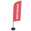 Beach Flag Alu Wind Komplet "Nowy", czerwony, angielski ECO - 29