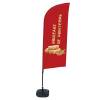 Beach Flag Alu Wind Kompletny Zestaw "Sajgonki", francuski Cross-Base - 0