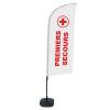 Beach Flag Alu Wind Kompletny Zestaw "Pierwsza pomoc", holenderski Cross-Base - 10