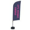 Beach Flag Alu Wind Kompletny Zestaw "Otwarty 24/7", angielski ECO - 7