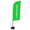 Beach Flag Alu Wind Kompletny Zestaw "Na wynos", fioletowy Cross-Base - 13