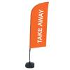 Beach Flag Alu Wind Kompletny Zestaw "Na wynos", fioletowy Cross-Base - 17