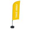 Beach Flag Alu Wind Kompletny Zestaw "Na wynos", niebieski ECO - 23