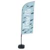 Beach Flag Alu Wind Set 310 With Water Tank Design Fresh Fish - 9