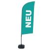 Beach Flag Alu Wind Komplet "Nowy", zielony, niemiecki - 39