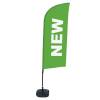 Beach Flag Alu Wind Komplet "Nowy", zielony, holenderski ECO - 19
