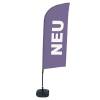 Beach Flag Alu Wind Komplet "Nowy", fioletowy, angielski ECO - 50