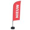 Beach Flag Alu Wind Komplet "Nowy", fioletowy, angielski ECO - 58