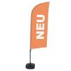 Beach Flag Alu Wind Komplet "Nowy", pomarańczowy, holenderski ECO - 38