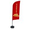 Beach Flag Alu Wind Kompletny Zestaw "Sajgonki", niemiecki Cross-Base - 4