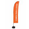 Beach Flag Budget Wind Complete Set Take Away Orange Spanish - 4