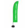 Beach Flag Budget Wind Complete Set Take Away Green French - 5
