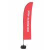 Beach Flag Budget Wind Complete Set Sign In Red Spanish - 2