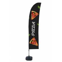 Flaga reklamowa Budget Prosta- motyw Pizza