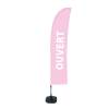 Beach Flag Budget Wind Complete Set Open Pink French ECO - 13