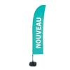 Beach Flag Budget Wind Complete Set New Turquoise French - 8